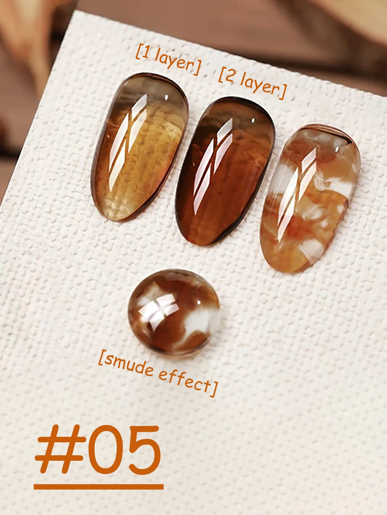 1-12 stücke WS Weihnachten Nagel Eis Transparent Schildkröte Bernstein Gel Nagellack Beliebte Bleaching Braun Orange Nagel Salon Nagel liefert – Detail 13