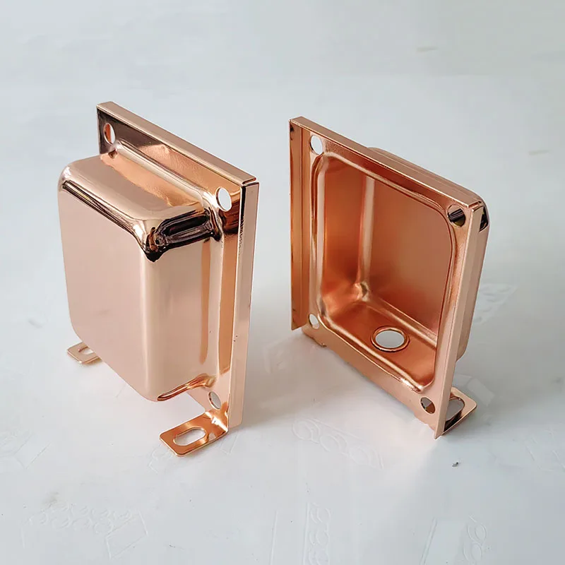 2PCS Transformer Cover Shrouds End Bells Metal Shield Sealing Cover Protective Screening Can Audio Speaker Accessories