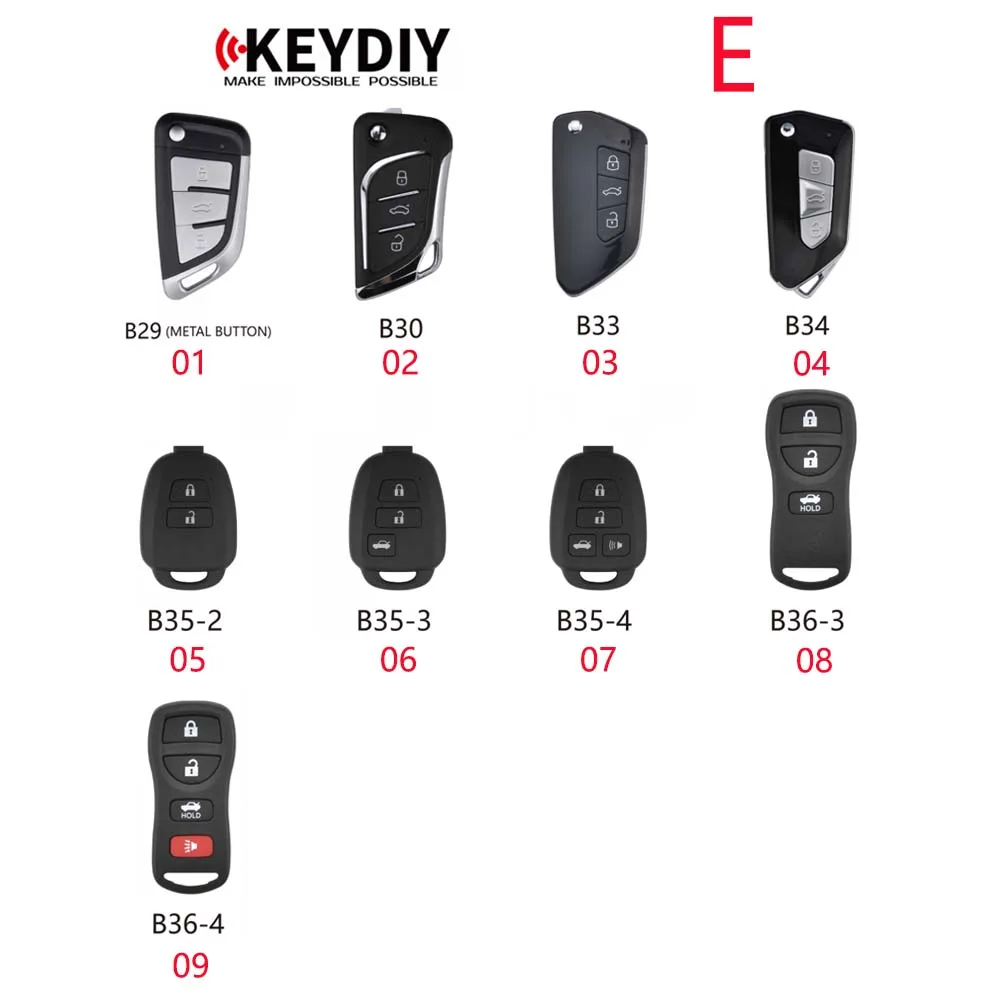 KEYDIY B01 B02 B04 B05 B07 B08 B09 B10 B11 B12 B13 B14 B15 B16 B17 B18 B19 B20 B21 B22 B25 B27 B28 B29 B30 B33 B34 B35 B36
