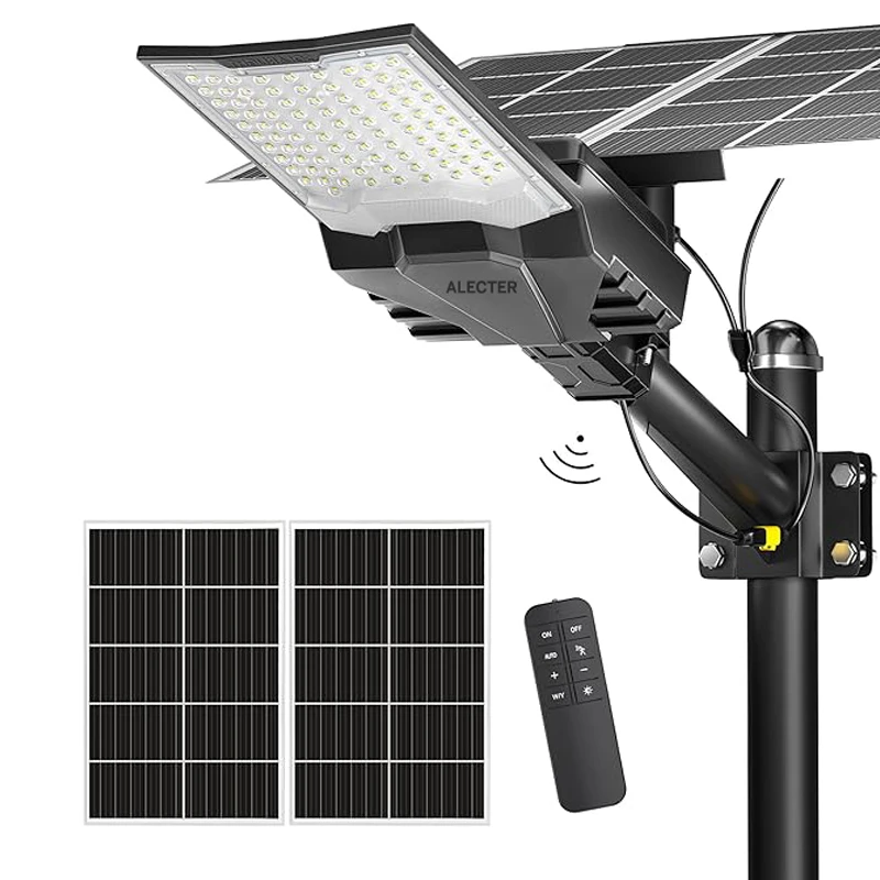 Manufacturer Price 300W/500W/600W/800W/1000W Solar LED Street Light Aluminum Waterproof IP65 for Garden Outdoor