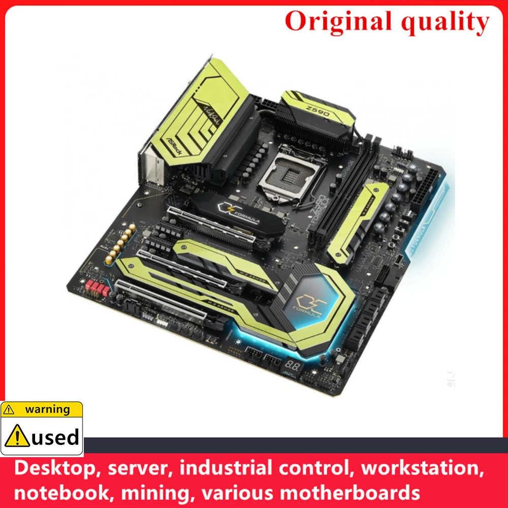 Used For ASROCK Z590 OC Formula Motherboards LGA 1200 DDR4 128GB Intel Z590 Desktop Mainboard M.2 NVME SATA III USB3.0