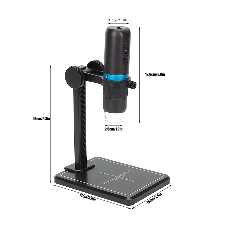 Wifi Digital Microscope USB Portable Microscopes HD 1080P 50-1000X Magnification Zoom For Smart Phone/ Mac OS/ Windows