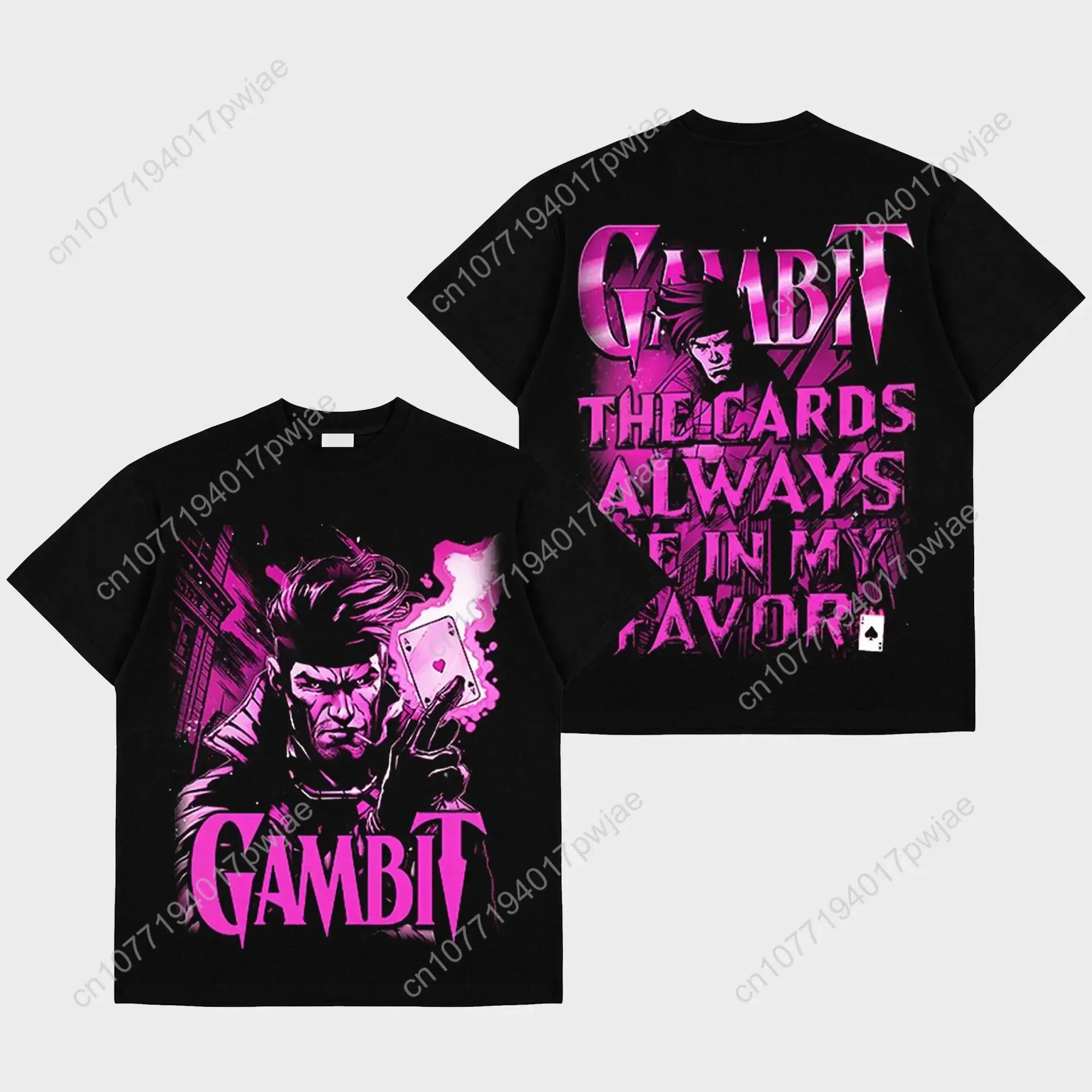 

Футболка Marvel Gambit из премиального хлопка, футболка с изображением Реми Лебо, футболка с персонажем Мастера карт, футболка для фанатов комиксов и супергероев