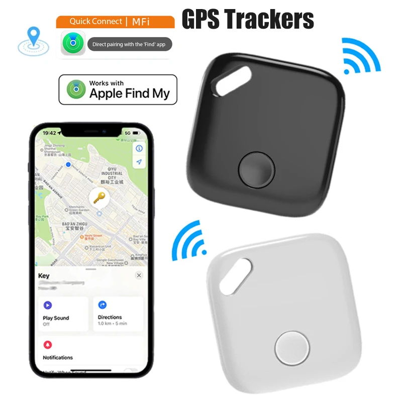 Mini Smart Bluetooth Tracker For Apple Find My Smart iTag Key Child Finder Bag Pet Car GPS Tracker Anti-Lost Tracking Device IOS