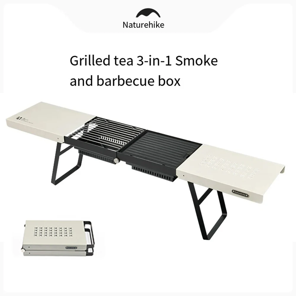 Naturehike Folding Camping Kitchen Table,Outdoor Foldable Barbecue Picnic Equipment,Portable Lightweight Travel Camping Supplies