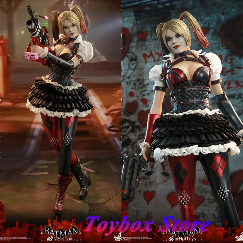 HOTTOYS HT VGM41 1/6 Harley Quinn figura de acción de chica Joker móvil Batman Arkham Knight Series villano 12 "juego completo regalo de soldado