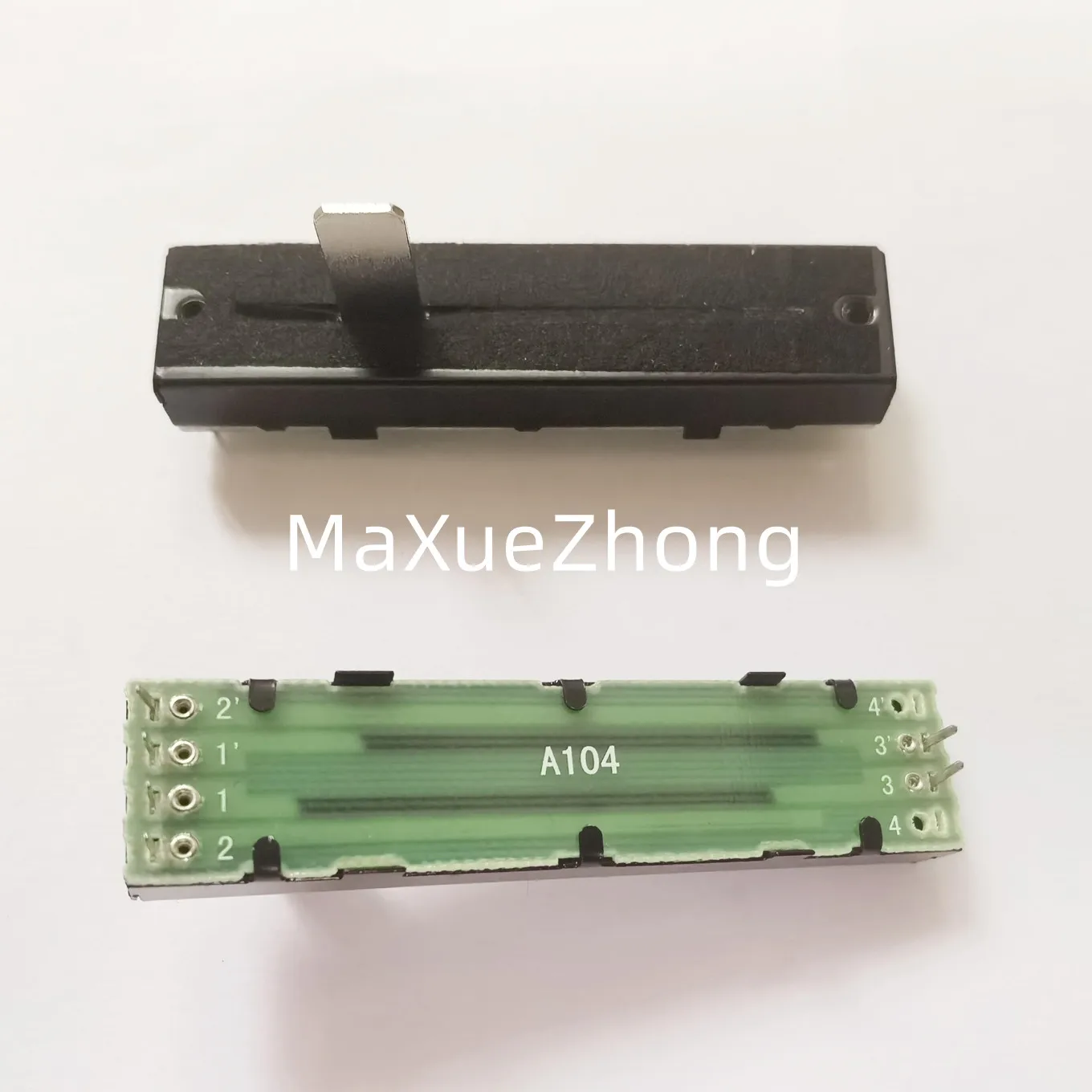 Original New 100% RA45D2-211 double straight sliding potentiometer with straight rod sliding A100KX2 shaft length 15MM (SWITCH)