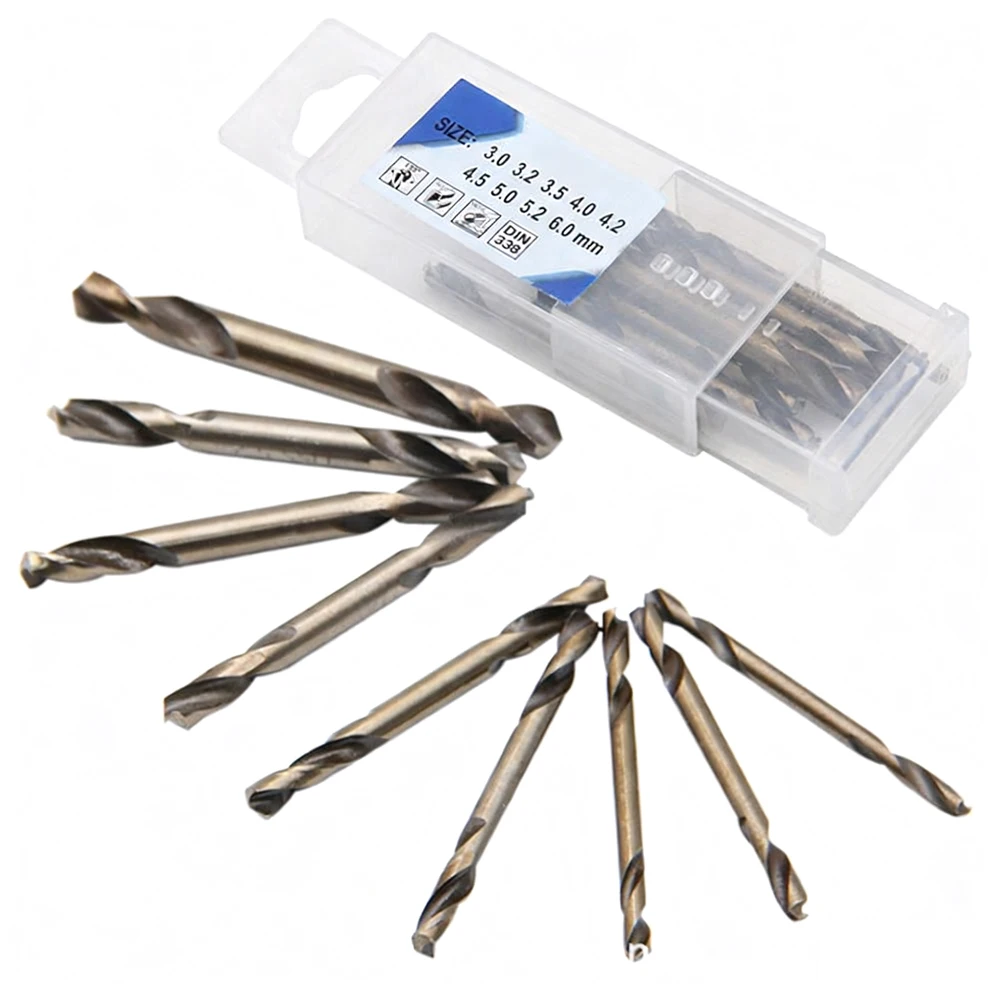 

9pcs HSS Double-Headed Auger Drill Bits 3mm Shank Double Ends Drill Bits For Metal Stainless Stee Wood Drilling Power Tool