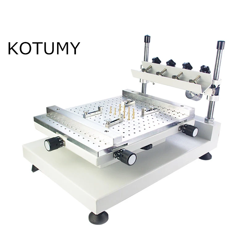 Solder Paste Printing Table SMT Manual Stencil Printing Machine 250 * 400mm Pcb Solder Paste Stencil Printer for Circuit Board