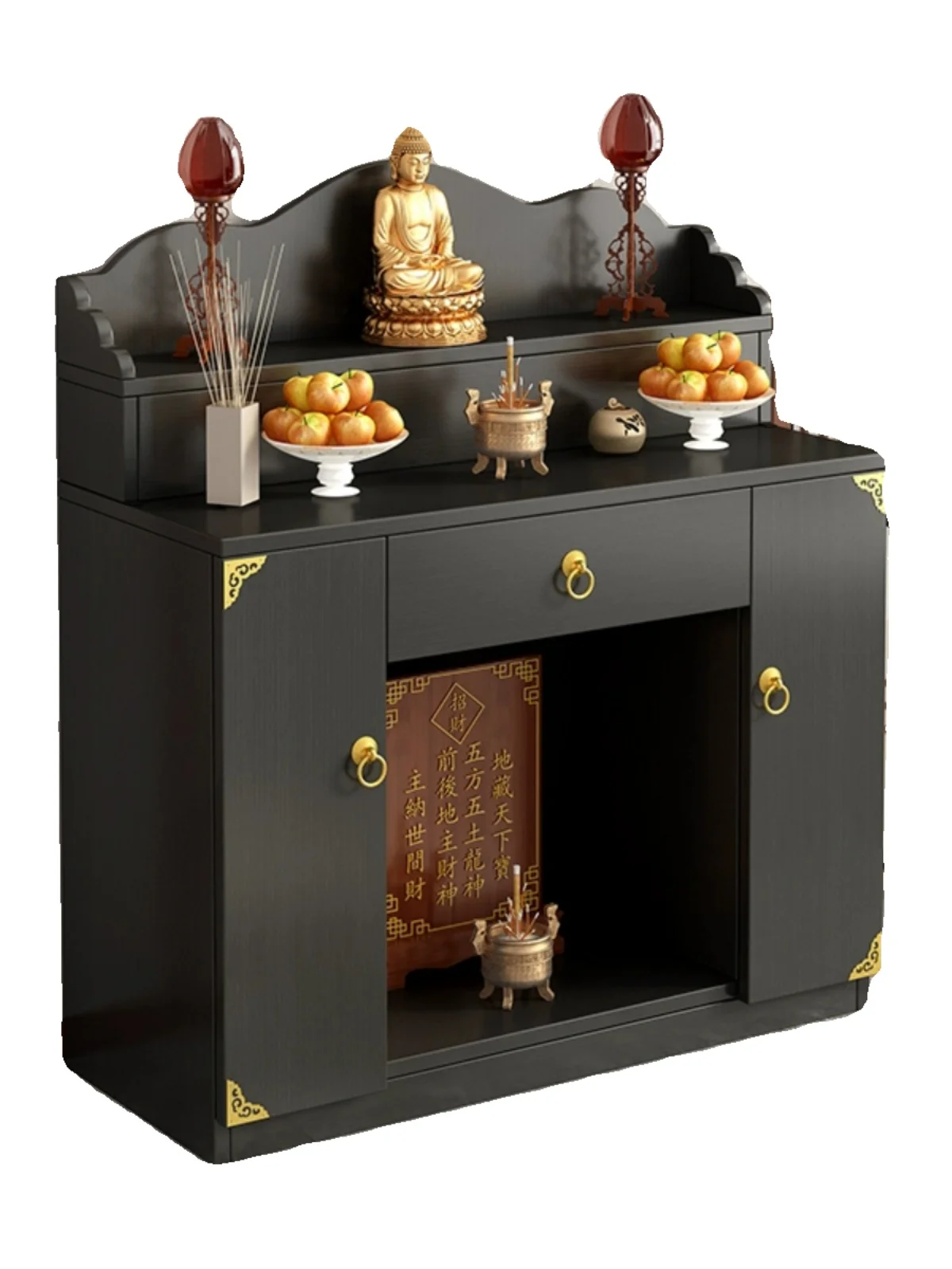 MJY Household Incense Case Economical Supply Table Customized New Chinese-style Zhongtang Buddhist Cabinet