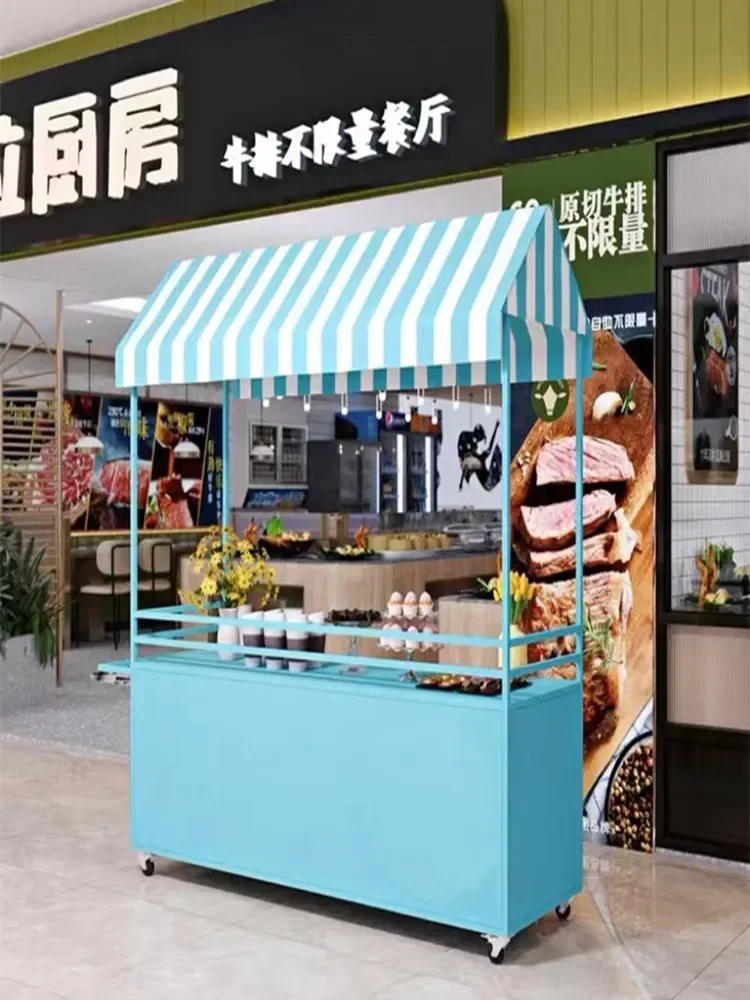 A  Outdoor stall trolley Night market Mobile stall Snack car Food truck Commercial float Market stall Truck