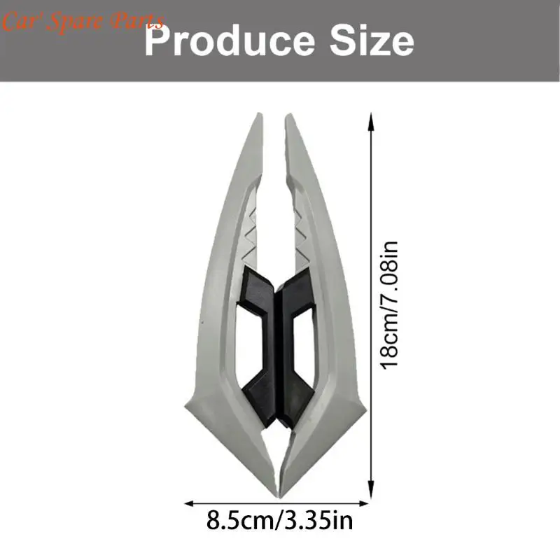 Y4ua 2 peças spoiler lateral dianteiro da motocicleta winglets aerodinâmicos adequados para scooters elétricos elegante e