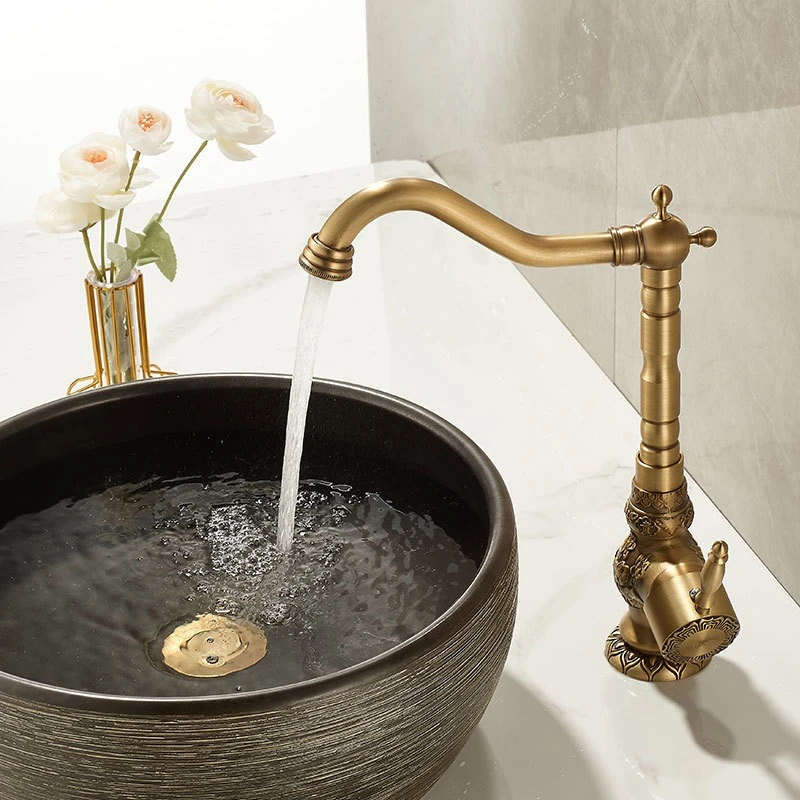 european-antique-style-retro-all-copper-faucet-for-bathroom-cabinet-hand-washing-basin-vegetable-countertop-rotatable-design