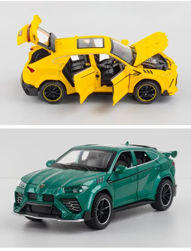 1:32 Lamborghini URUS sports car Simulation Diecast Metal Alloy Model car Sound Light Pull Back Collection Kids Toy Gifts A232