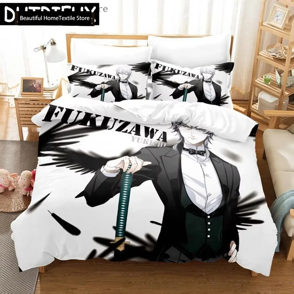 

Anime Anime Bungo Stray Dogs Bedding Sets Nakahara Osamu Duvet Cover Queen Pillowcase King Size Decor Home Bedclothes