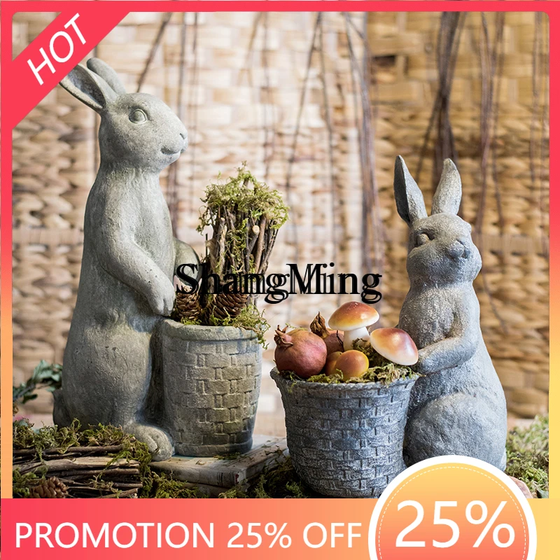 

SM household flower pot personalized creative resin retro pastoral outdoor garden balcony decoration courtyard ornament