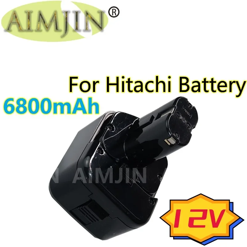 12V 6800mAh Ni-CD 6.8Ah replacement Rechargeable Battery for Hitachi EB1214S DS12DVF3 EB1212S EB1220BL EB1214L Tool Battery