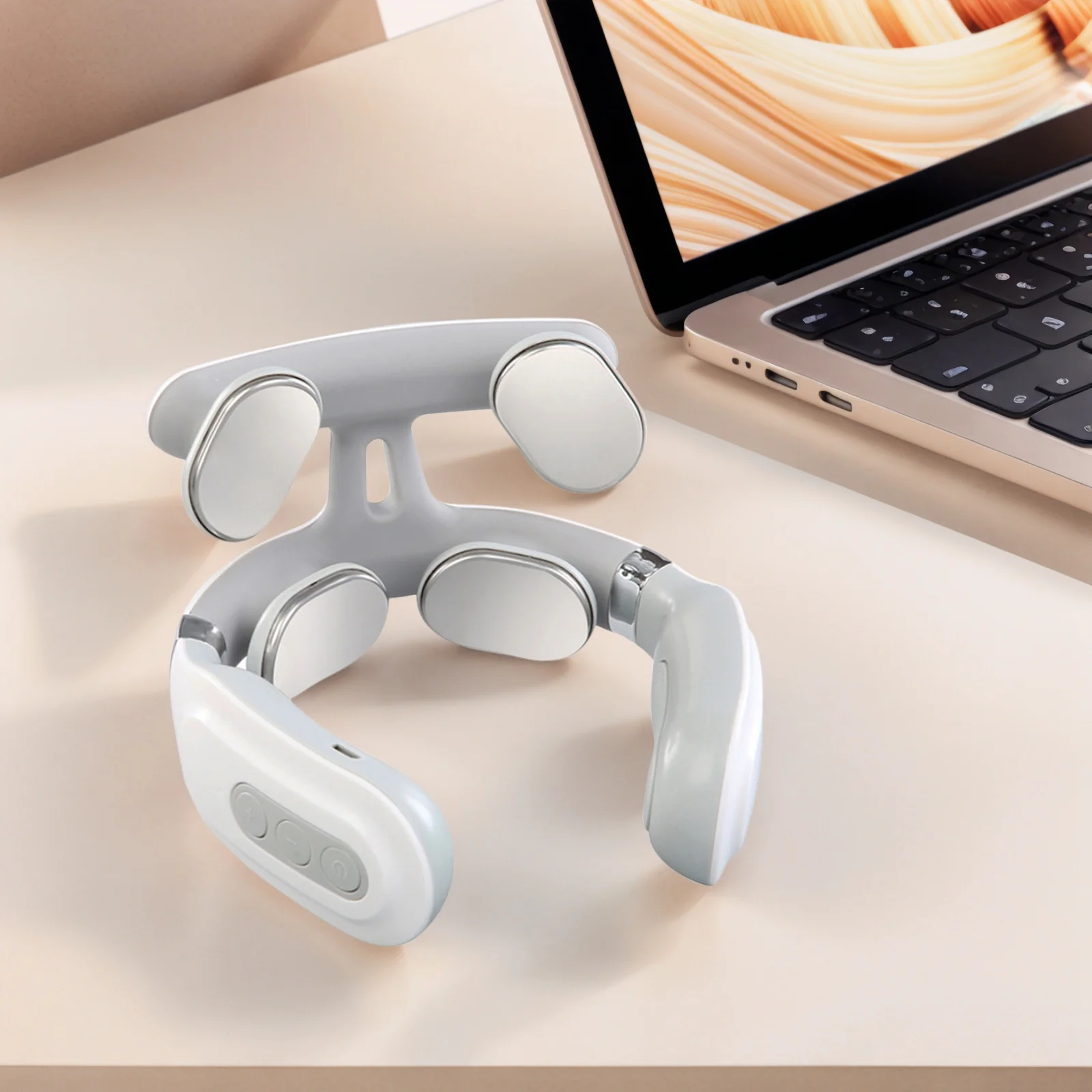 4-رئيس الذكية الرقبة والكتف مدلك التدفئة الكهربائية مدلك عضلات عنق الرحم USB شحن هدايا عيد ميلاد للأم والأب #3