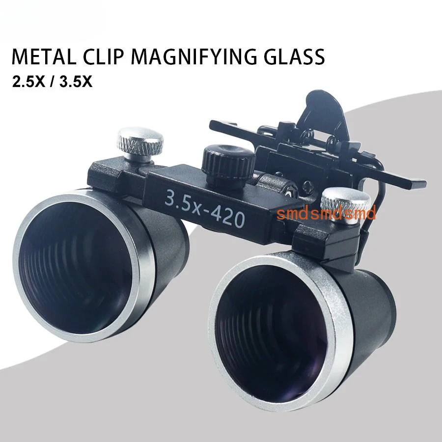 

Dental Loupes Eyeglass clip 2.5X 3.5X Magnification Binocular Magnifier Dentistry Surgical Optical Glass Lens Dentist