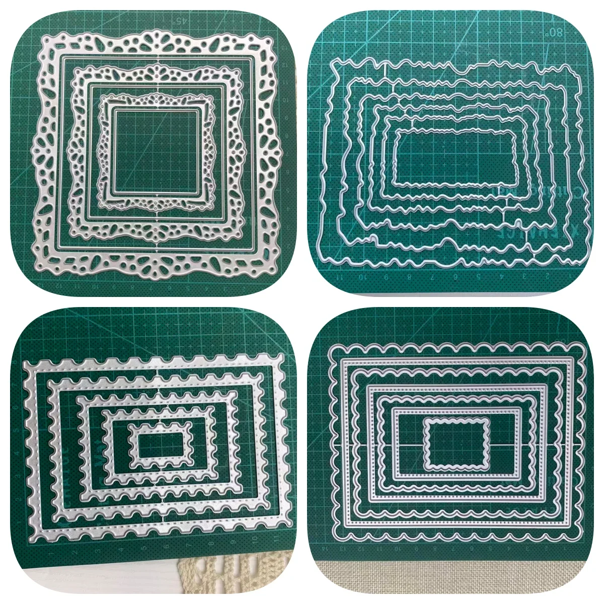 13 Formen, mehrschichtige Metall-Stanzformen, Schablonen für DIY-Scrapbooking, dekorative Papierkarten, Prägung, handgefertigte Stanzformen – Detail 3