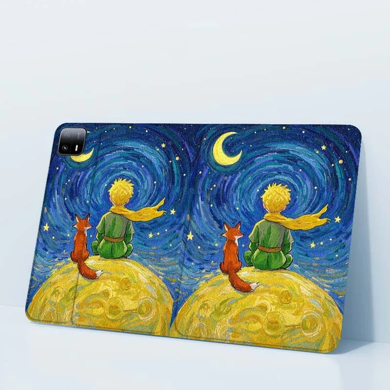 

L-Le P-Petits P-Princes Cute For Xiaomi Redmi Mi Pad 4 5 6 6s 7 8 SE Pro 2 11 Plus Max 12.4 11 11.2 12.5 8.7 inch Tablet Case