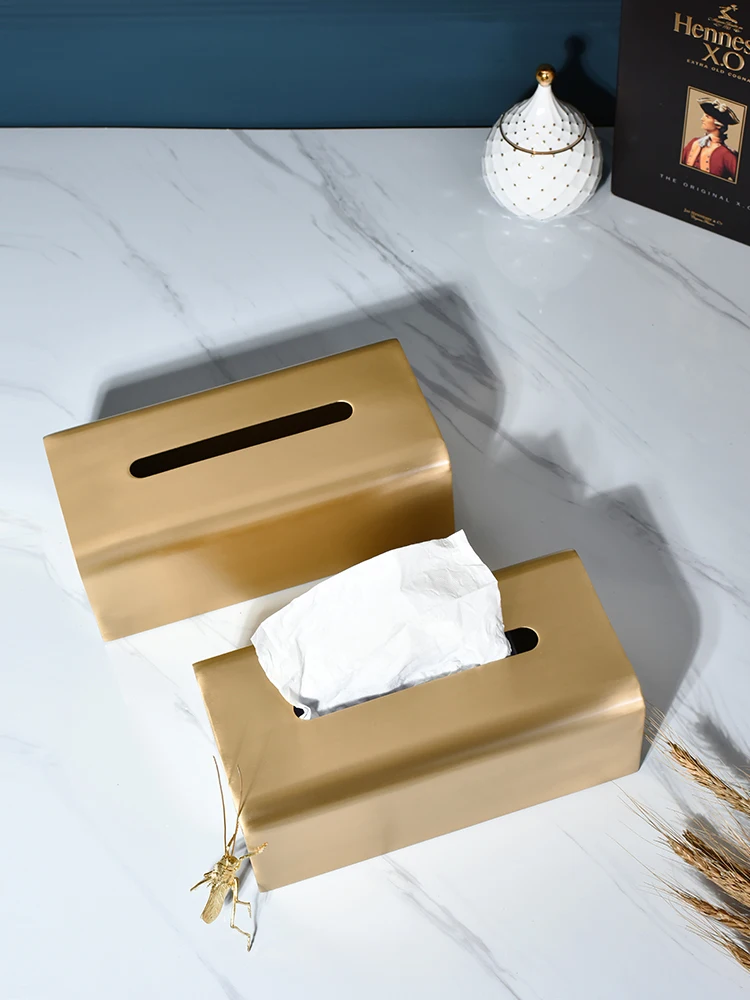 

Paper towel box, high-end soft decoration ornaments, home living room creative storage drawer box