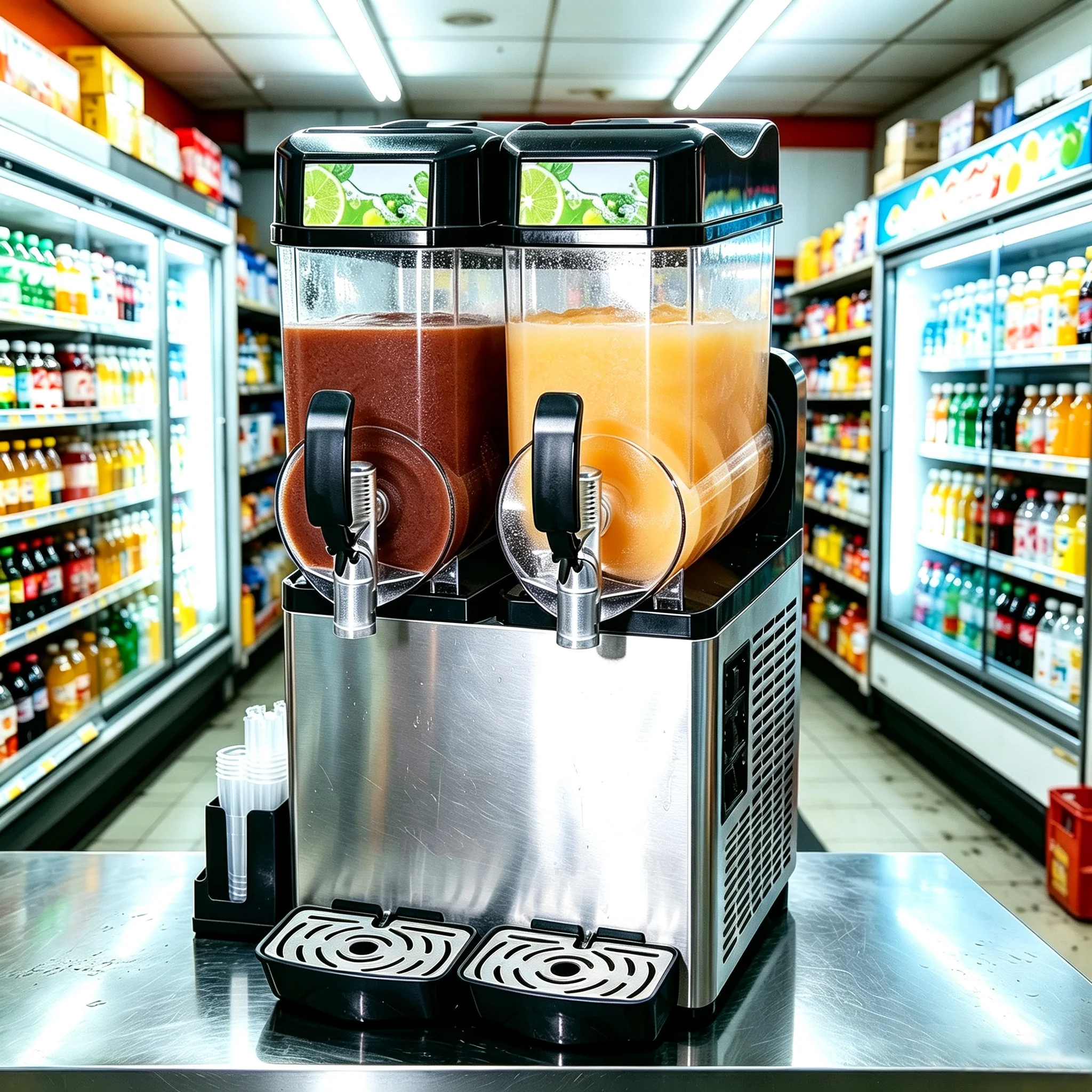 220v/110v Wholesale Price 15L 3 Tanks Frozen Drink Fresh Juice Snow Smoothie Machine for Restaurants Drink Dispensers