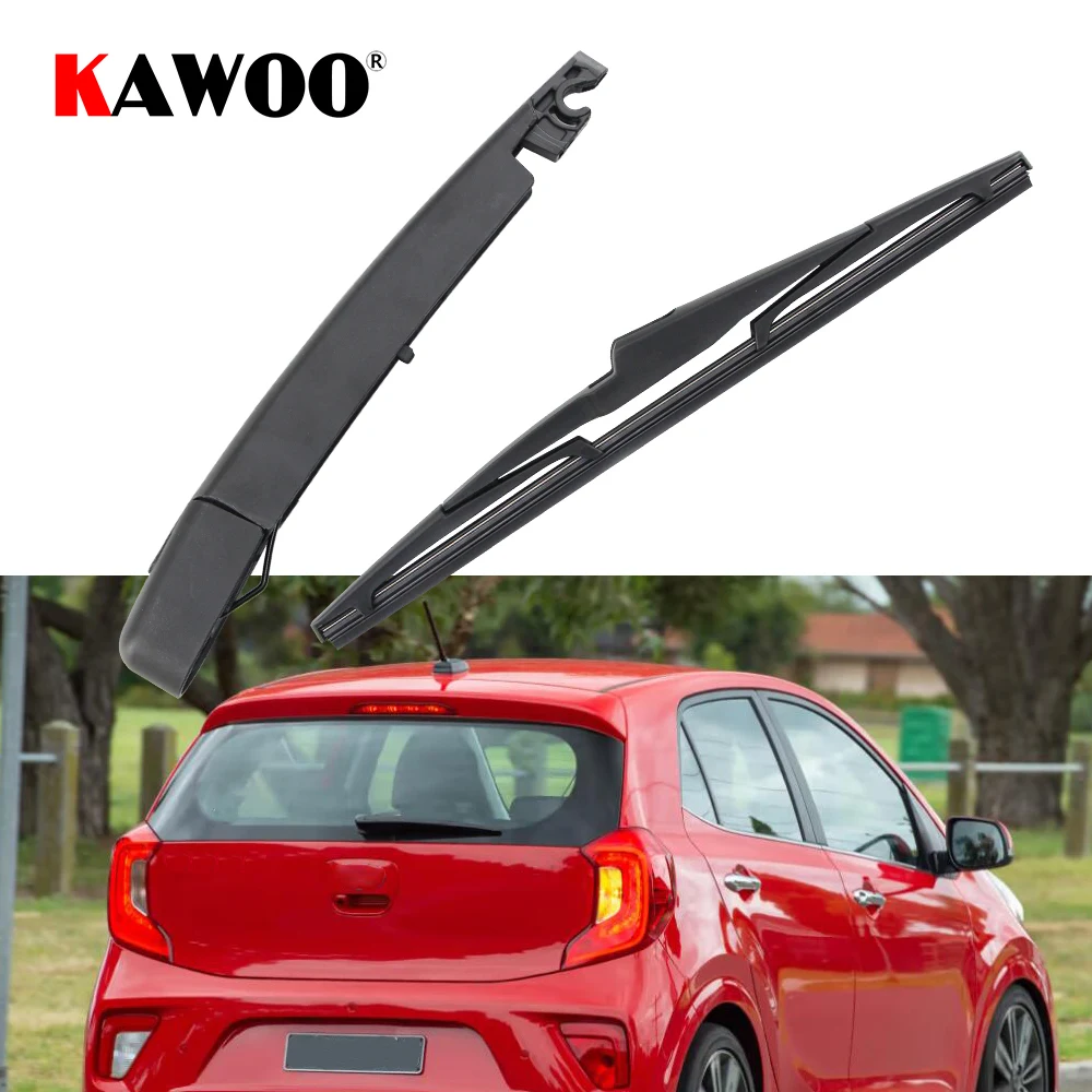 KAWOO Car Rear Wiper Blades Back Window Wipers Arm 305mm For Kia Picanto Hatchback 2018 2019 2020 Auto Windscreen Blade