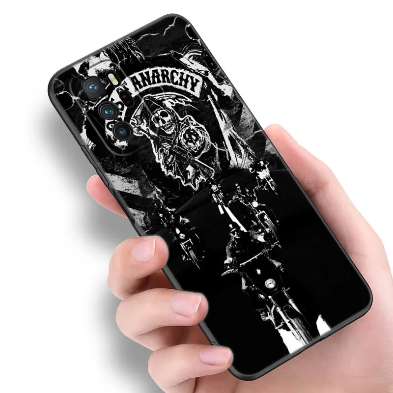 Sons of Anarchy TV Black Silicone Phone Case For Xiaomi Redmi Note 9 10 11 11S 11T 12 13 Pro 5G Plus 9S 10S 12S