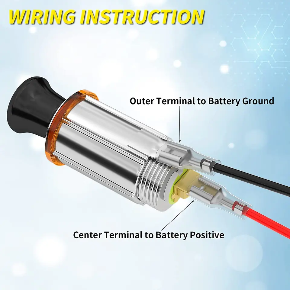 what's a cigarette lighter plug called 12V Cigarette Lighter Socket with Eject Button Cigarette Lighter Plug Car  Cigarette Lighter Replacement Auxiliary Power Outlet