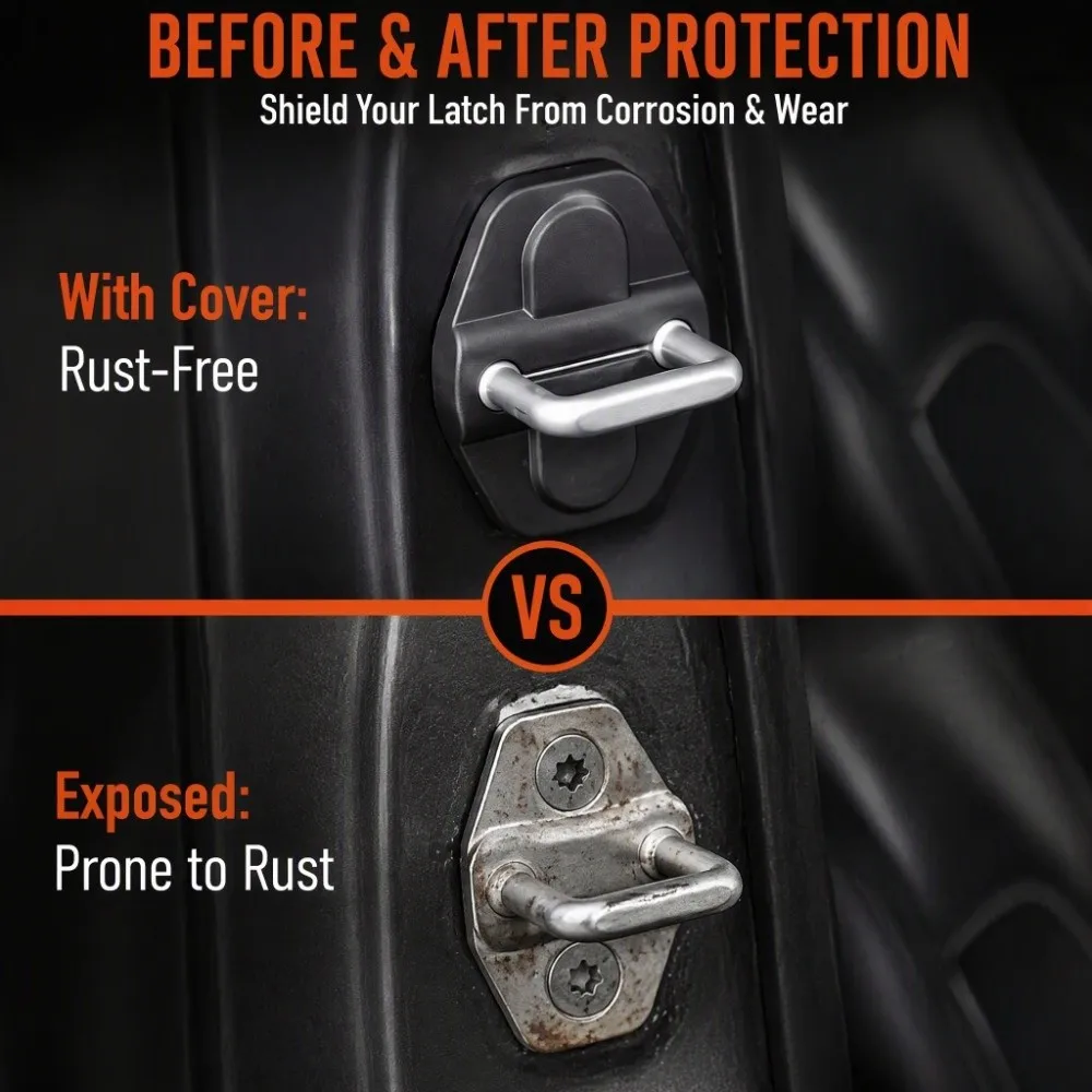 ABS Door Lock Decoration Cover for Jeep Wrangler JL / JLU / Sports / Sahara / Freedom / Rubicon / Gladiator JT