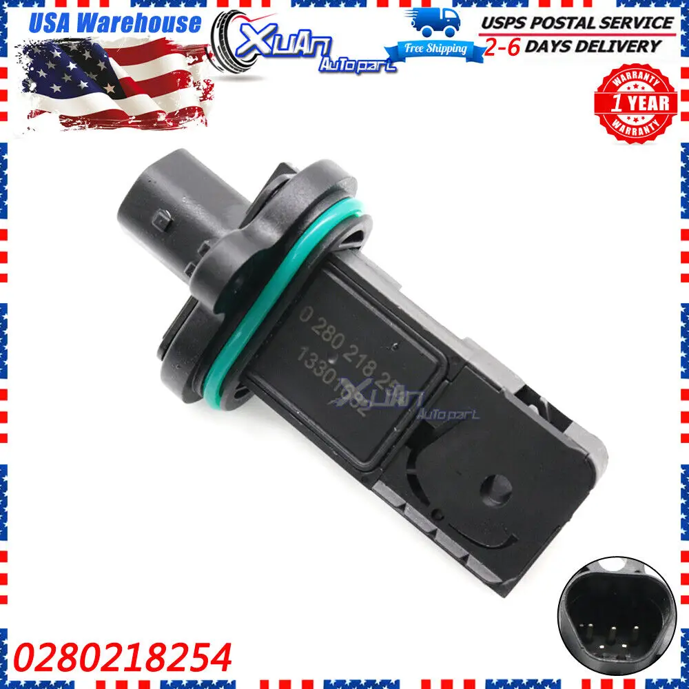 

0280218254 MAF Mass Air Flow Meter Sensor For Cadillac ELR Vauxhall Opel Astra J Corsa D Zafira Chevrolet Cruze Sonic11301682