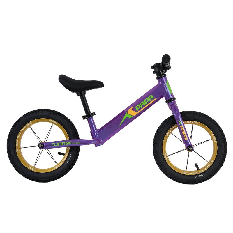 Papabike 12 Inch Aluminum Alloy Balance Bike Runner Pro 2024 Running Bike No Pedal Balance Bicycle for 2-6 Years Old  Child