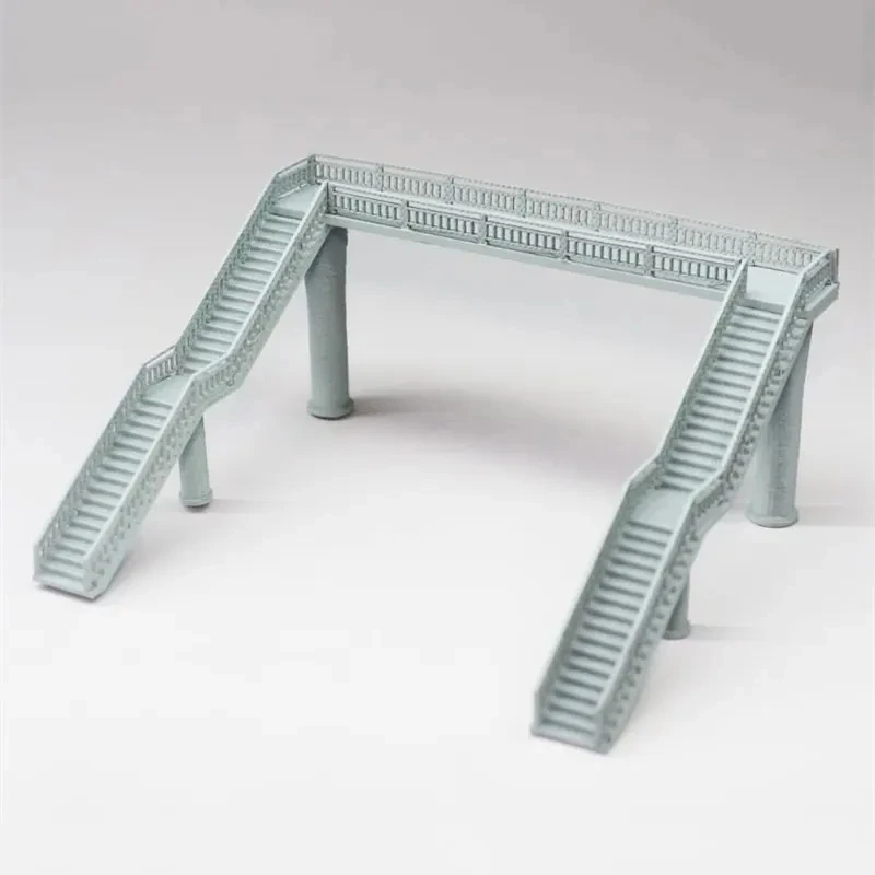 1/160 N Scale Building Model Pedestrian Bridge Assemble Model Toys Train Model Scene Layout Miniature Sand Table Landscape Gidt