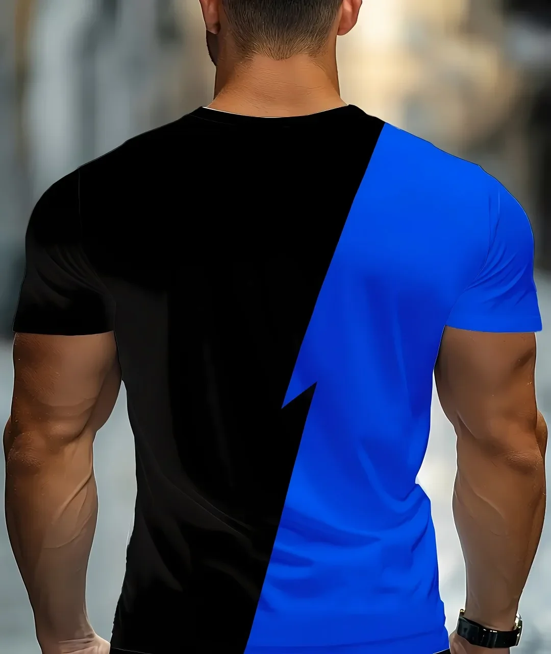 Summer 2026 New Men's T-shirt Lightweight Breathable Casual and Sporty Polyester Fiber Outdoor Men's T-shirt
