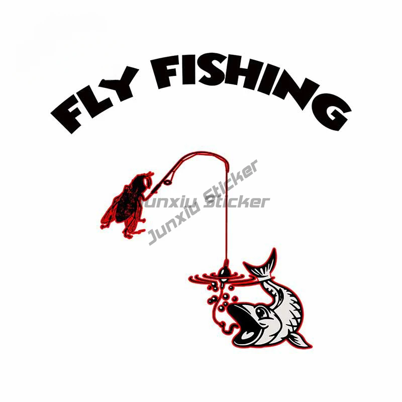 

Fly Fishing Vinyl Car Stickers Laptop Car Door Scratch-proof Waterproof Window Decal