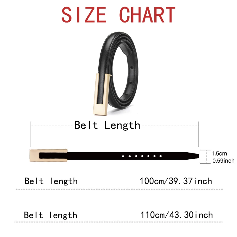 Simple Women's C-type Pin Buckle Scalp Belt Trendy Women's Versatile Skirt Sweater Belt Fashionable Women's Waist Accessories