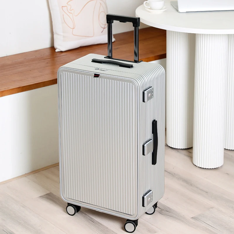 100% Aluminium Alloy Front Opening Luggage Multifunctional 20Inch Carrier TSA Lock Boarding Box Side Opening Travelling Suitcase