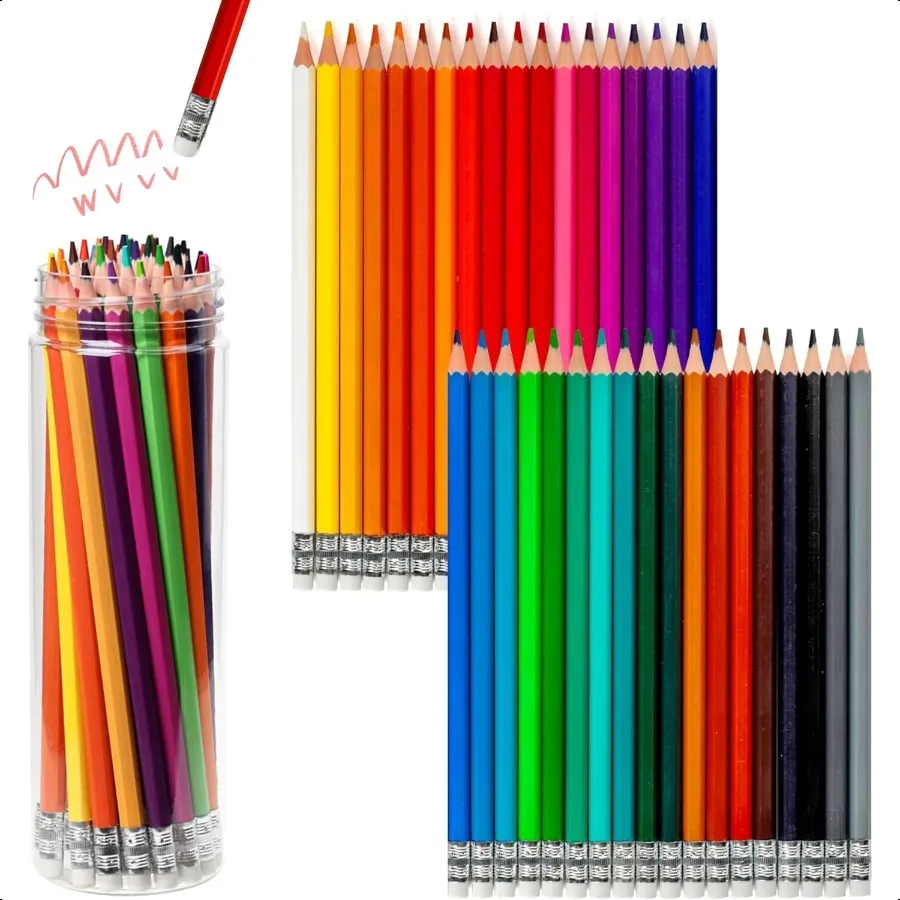 

Presharpened Colored Pencils with Erasers Erasable Color Pencils Drawing Pencil Art Pencil for School plies Drawing plies 36 Co