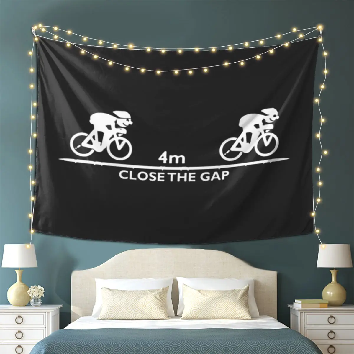 

Zwift Close The Gap Tapestry Wall Hanging Aesthetic Home Decor Tapestries for Dorm Room