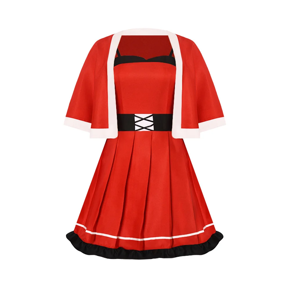 l'enfant-je-poussoir-est-portant-un-costume-de-noel-d'ai-hoshino-c'est-une-robe-de-cosplay-feminine-costume-du-petit-chaperon-rouge