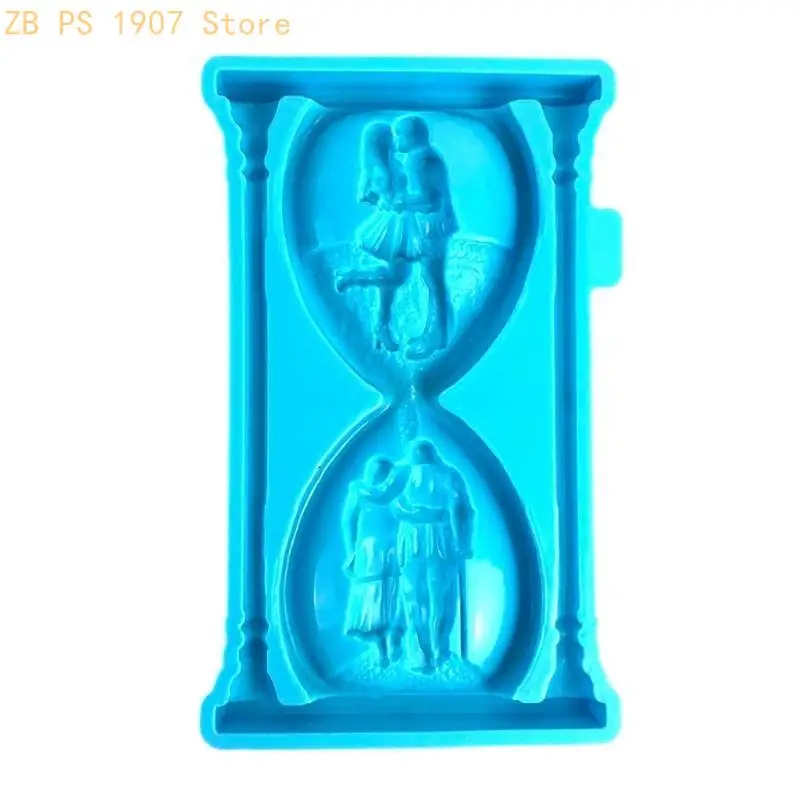 Love Symbol Hourglass Molds Silicone Mould Sand Timer Projects Making Tool 55KA