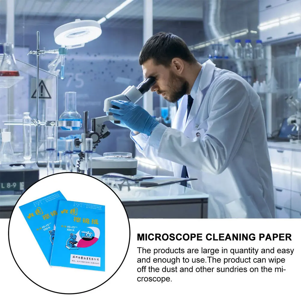 

300pcs Microscope Lens Paper Ultrasoft Cleaning Tissue For Camera Optics Safe Portable Telescope Cleaning Paper