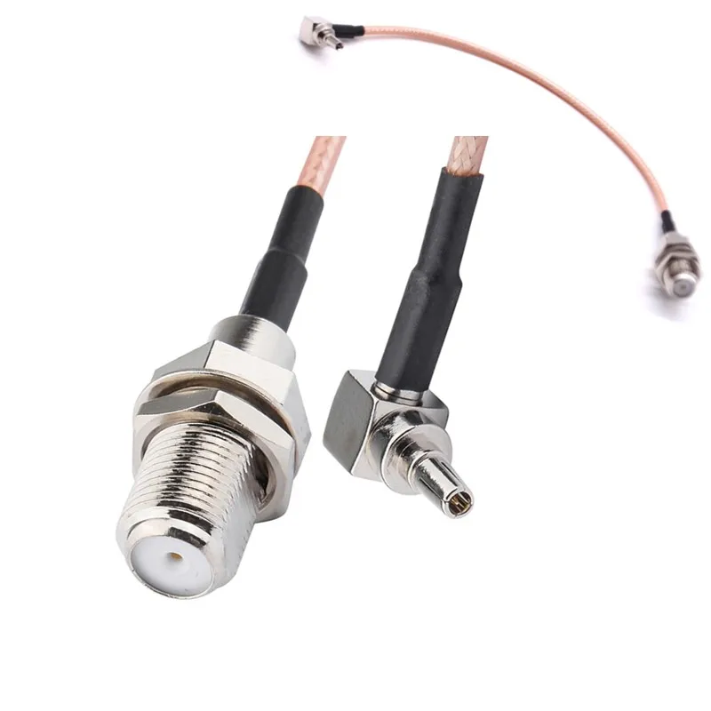 Cabo f para Crc9 Fêmea de Estoque 100 Peças f para Crc9 Ângulo Reto Rg316 Rg175 Cabo Rabo de Porco 1060cm para Modem 3g 4g jx