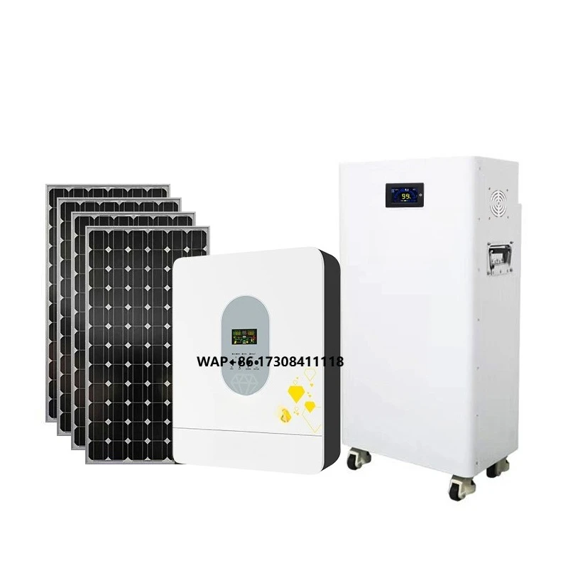 20KWH 6.2KW off Grid Hybrid Solar Power System Complete with Lithium Battery 16KWH 51.2v 314ah Home Panels
