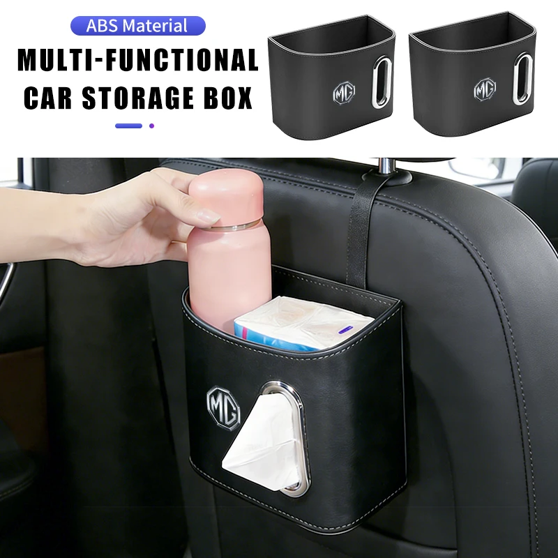 Car Seatback Tissue Box Paper Towel Holder Napkin Case Accessories For Morris Garages MG 3 5 6 7 HS ZS GS Hector TF GT ZR RX5