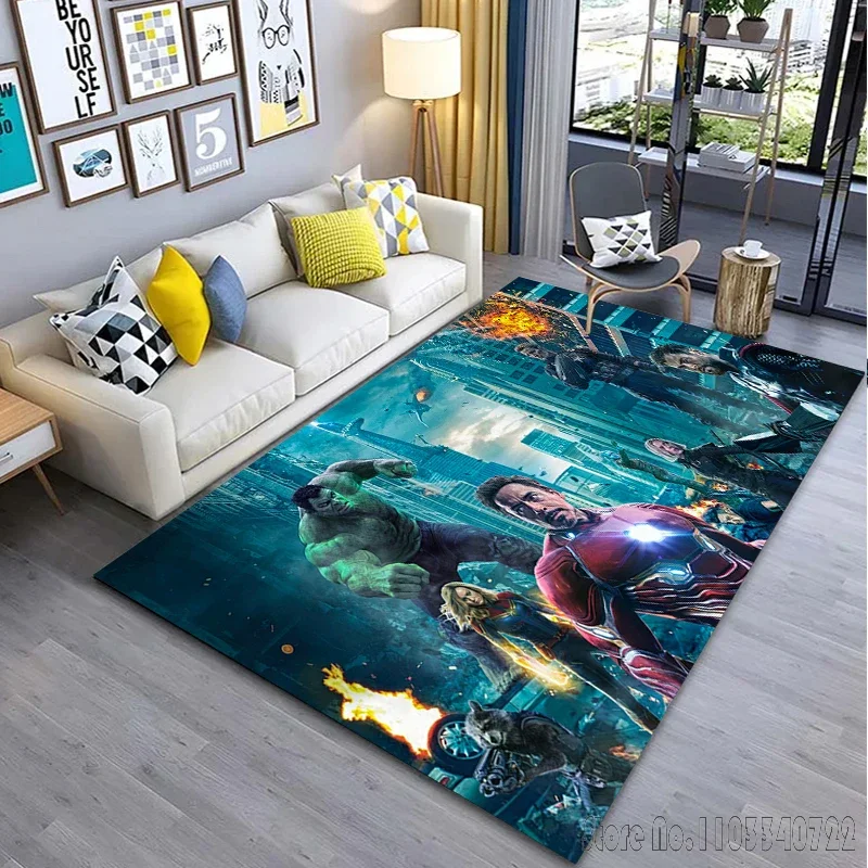 Disney Avengers Endgame Area Large Rug Carpets 80x120cm Decor for Bathroom Kids Floor Mat Living Room Children's Bedroom Sofa