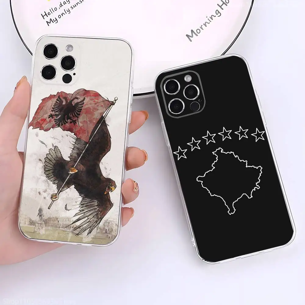 

A-Albanians Flag Phone Case For iPhone 17,16,15,14,13,12,11 Pro,Max,Plus,X,XS,XR,SE4,E Mini Transparent Soft Cover