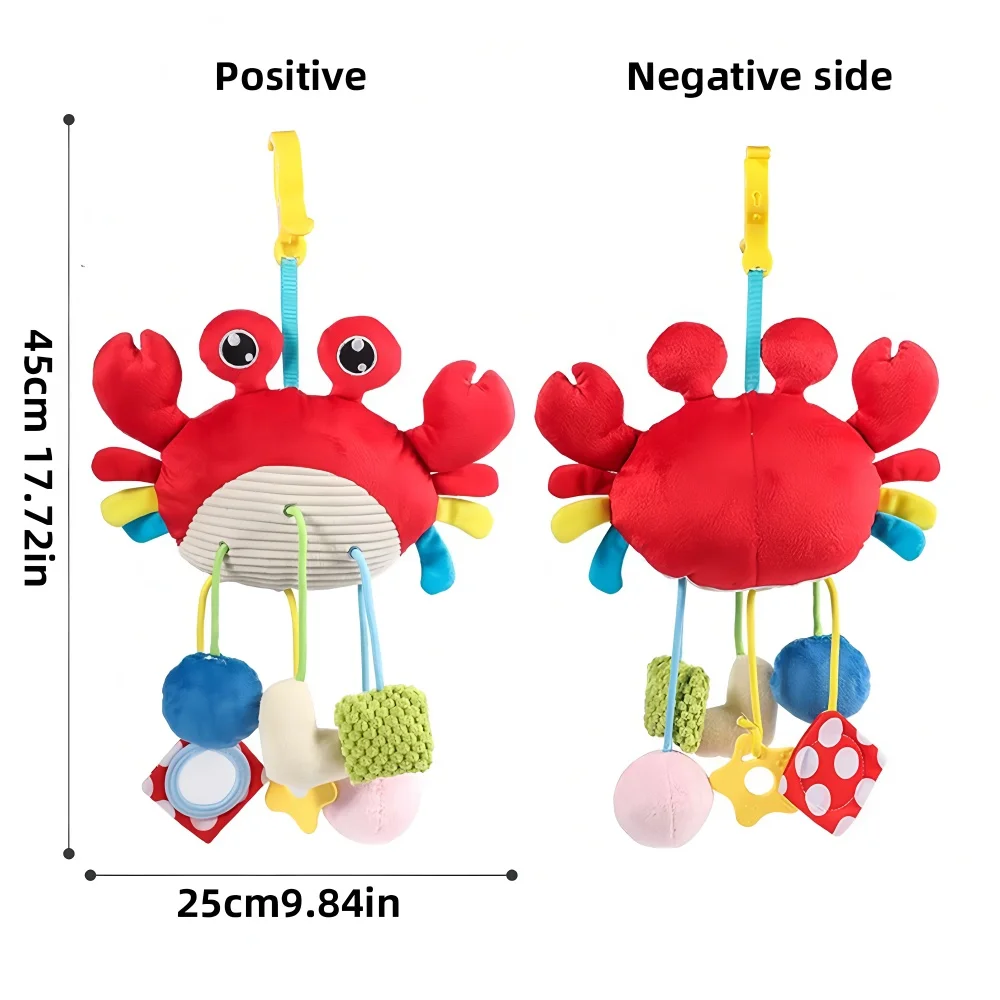 Bed Hanging Drawstring Cheer Toy, Bedbell Pendant, Teether Drawstring Cartoon Pendant, Christmas & Birthday Gifts for Kids