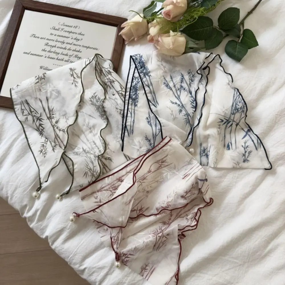 

Vintage Leaf Small Floral Triangle Bandana Wraps Hair Band Printed Scarf Hair Accessories Turban Flower Triangle Headband Travel